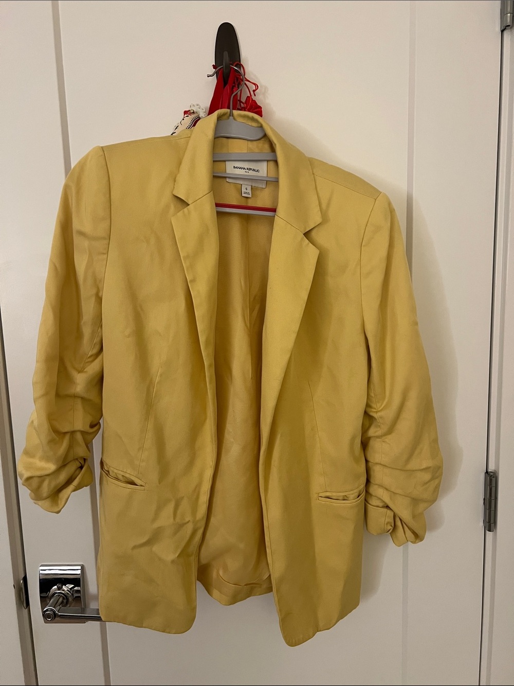 Banana Republic Light Yellow Women's Blazer Jacket
